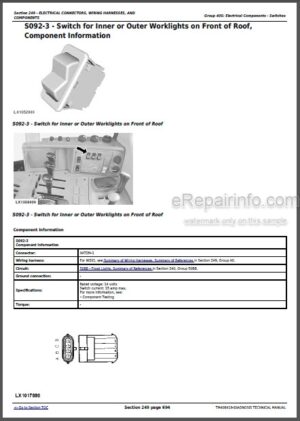Photo 4 - John Deere 6110M 6120M 6125M 6130M 6135M 6140M 6145M 6155M 6175M 6195M Diagnosis Manual Trctors TM408419