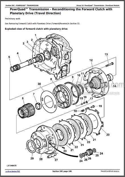 Photo 1 - John Deere 6110M 6120M 6130M 6135M 6140M 6145M Repair Manual Tractors TM408519