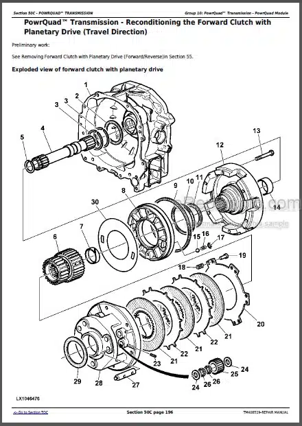 Photo 1 - John Deere 6110M 6120M 6130M 6135M 6140M 6145M Repair Manual Tractors TM408519