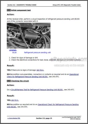 Photo 8 - John Deere 6100D 6110D 6115D 6125D 6130D Diagnostics Technical Manual Tractors TM608719