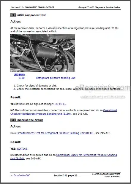 Photo 1 - John Deere 6120 - 6420 6120L - 6520L Diagnosis And Tests Technical Manual Tractors TM4733