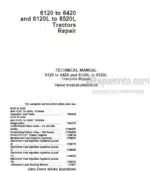 Photo 5 - John Deere 6120 To 6420 6120L To 6520L Repair Manual Tractors TM4647