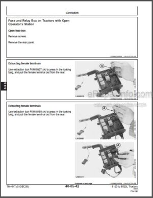 Photo 5 - John Deere 6120 To 6420 6120L To 6520L Repair Manual Tractors TM4647