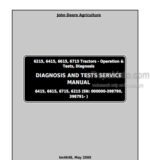 Photo 5 - John Deere 6215 6415 6615 6715 Operation And Tests Manual Tractors TM4648