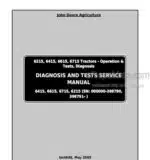Photo 5 - John Deere 6215 6415 6615 6715 Operation And Tests Manual Tractors TM4648