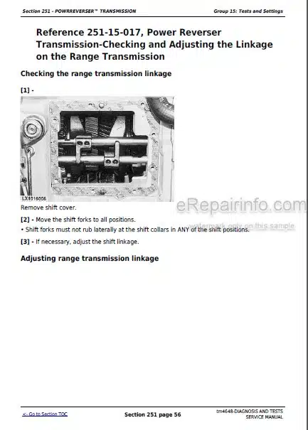 Photo 1 - John Deere 6215 6415 6615 6715 Operation And Tests Manual Tractors TM4648