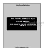 Photo 4 - John Deere 6215 6415 6615 6715 Repair Manual Tractors TM4649