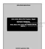 Photo 4 - John Deere 6215 6415 6615 6715 Repair Manual Tractors TM4649
