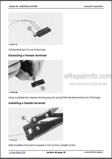 Photo 1 - John Deere 6215 6415 6615 6715 Repair Manual Tractors TM4649
