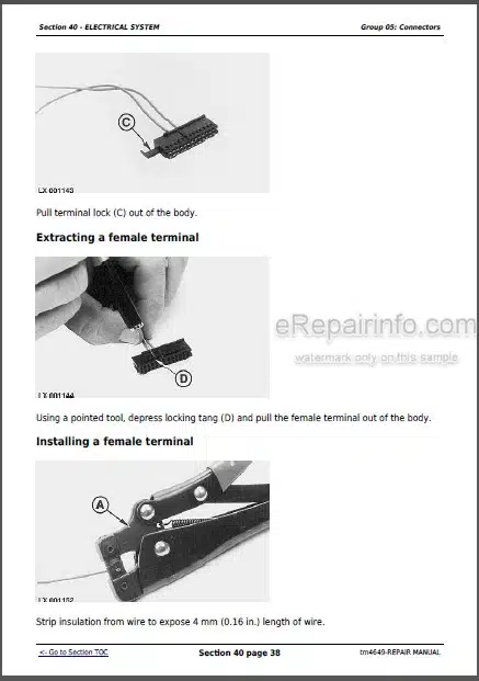 Photo 1 - John Deere 6215 6415 6615 6715 Repair Manual Tractors TM4649