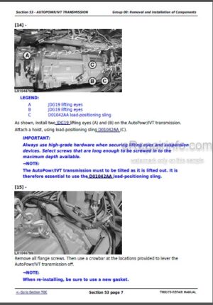 Photo 7 - John Deere 6100D - 6140D Diagnostic And Tests Technical Manual Tractors TM605119