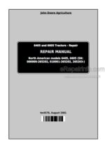 Photo 3 - John Deere 6405 6605 Repair Manual Tractors TM4578