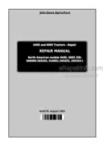 Photo 3 - John Deere 6405 6605 Repair Manual Tractors TM4578