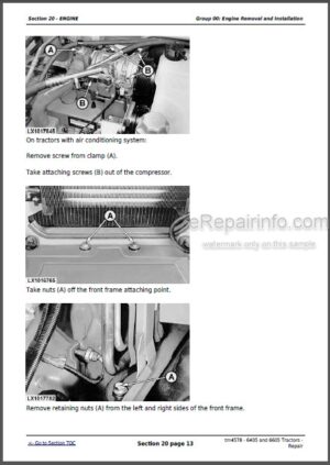 Photo 6 - John Deere 8110 8210 8310 8410 Diagnostic Technical Manual Tractors TM1796