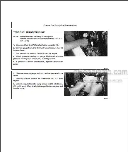 Photo 1 - John Deere 675 675B Repair Manual Skid Steer Loaders TM1374