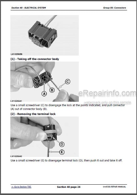 Photo 1 - John Deere 6810 6910 6910S Repair Manual Tractors TM4566