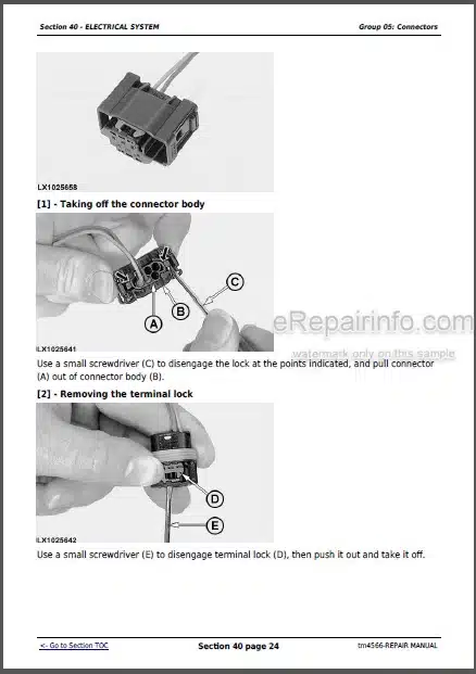 Photo 1 - John Deere 6810 6910 6910S Repair Manual Tractors TM4566
