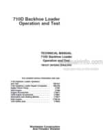 Photo 4 - John Deere 710D Operation And Test Manual Backhoe Loader TM1537