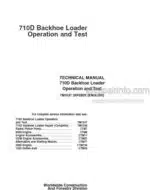 Photo 4 - John Deere 710D Operation And Test Manual Backhoe Loader TM1537