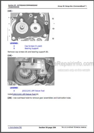 Photo 8 - John Deere 655 755 855 955 756 856 Repair Manual Compact Utility Tractors TM1360