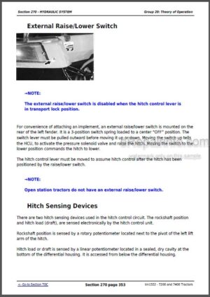 Photo 13 - John Deere 7200 7400 Diagnosis And Tests Technical Manual Tractors TM1552