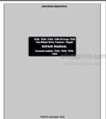 Photo 4 - John Deere 7220 7320 7420 7420 Hi-Crop 7520 Repair Manual Two-Wheel Drive Tractors TM2070
