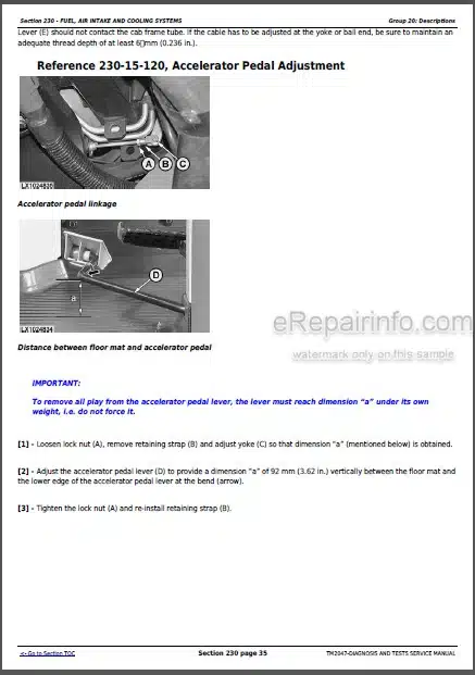 Photo 1 - John Deere 7220 7320 7420 7520 Diagnosis And Tests Technical Manual Tactors TM2047