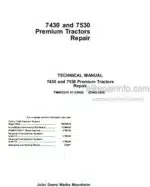 Photo 4 - John Deere 7430 Premium 7530 Premium Repair Manual Tractors TM400319