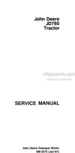 Photo 4 - John Deere 760 Service Manual Tractor SM2075