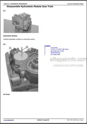 Photo 5 - John Deere 7610 7710 7810 Repair Manual Tractors TM1651