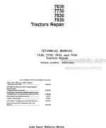 Photo 5 - John Deere 7630 7730 7830 7930 Repair Manual Tractors TM2266