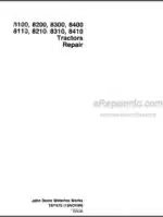 Photo 4 - John Deere 8100 8200 8300 8400 8110 8210 8310 8410 Repair Manual Tractors TM1575