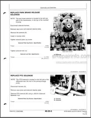 Photo 13 - John Deere 8100 8200 8300 8400 8110 8210 8310 8410 Repair Manual Tractors TM1575