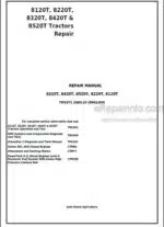 Photo 4 - John Deere 8120T 8220T 8320T 8420T 8520T Repair Manual Tractors TM1971