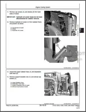 Photo 6 - John Deere 8130 8230 8330 8430 8530 Repair Manual Tractors TM2270