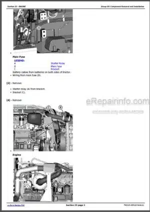 Photo 6 - John Deere 8230T 8330T 8430T Repair Manual Tractors TM2205