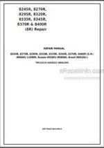 Photo 3 - John Deere 8245R 8270R 8295R 8320R 8335R 8345R 8370R 8400R Repair Manual Tractors TM119119