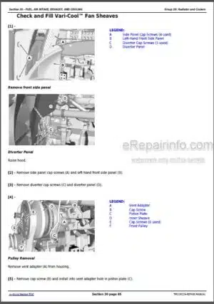 Photo 9 - John Deere 8245R 8270R 8295R 8320R 8335R 8345R 8370R 8400R Repair Manual Tractors TM119119