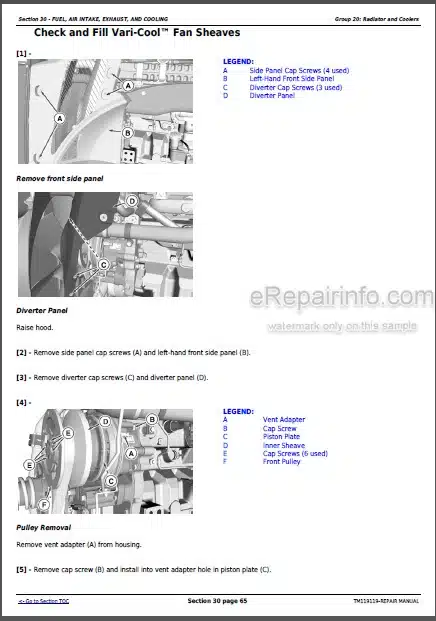 Photo 1 - John Deere 8245R 8270R 8295R 8320R 8335R 8345R 8370R 8400R Repair Manual Tractors TM119119