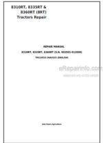 Photo 4 - John Deere 8310RT 8335RT 8360RT Repair Manual Tractors TM110519