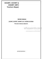 Photo 4 - John Deere 8310RT 8335RT 8360RT Repair Manual Tractors TM110519