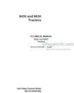 Photo 4 - John Deere 8430 8630 Repair Manual Tractors TM1143