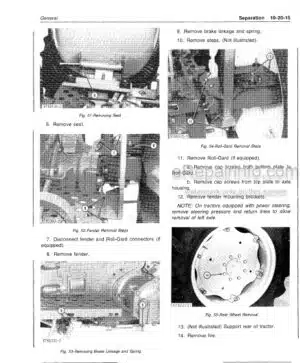 Photo 11 - John Deere 850 900HC 950 1050 Repair Manual Tractors TM1192