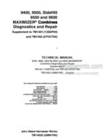 Photo 5 - John Deere 9400 9500 SideHill 9600 9500 Diagnostics And Repair Technical Manual Maximizer Combines TM1402S
