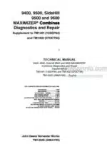 Photo 5 - John Deere 9400 9500 SideHill 9600 9500 Diagnostics And Repair Technical Manual Maximizer Combines TM1402S