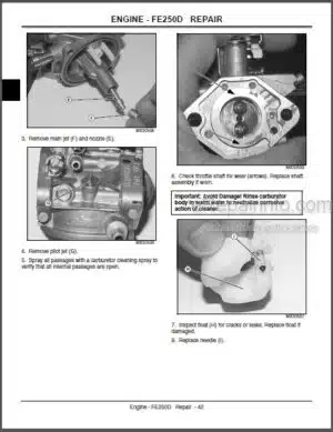 Photo 4 - John Deere CS CX Repair Manual Gator Light Duty Utility Vehicles TM2119