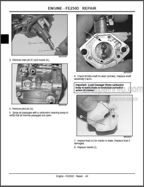 Photo 1 - John Deere CS CX Repair Manual Gator Light Duty Utility Vehicles TM2119