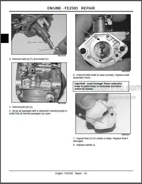 Photo 1 - John Deere CS CX Repair Manual Gator Light Duty Utility Vehicles TM2119