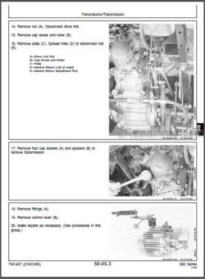 Photo 3 - John Deere F911 F915 F925 F932 F935 Repair Manual Front Mowers TM1487
