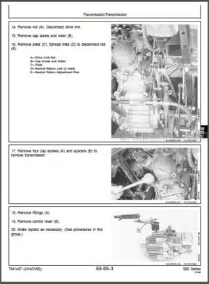 Photo 8 - John Deere GT225 GT235 GT235E GT245 Technical Manual Garden Tractors TM1756